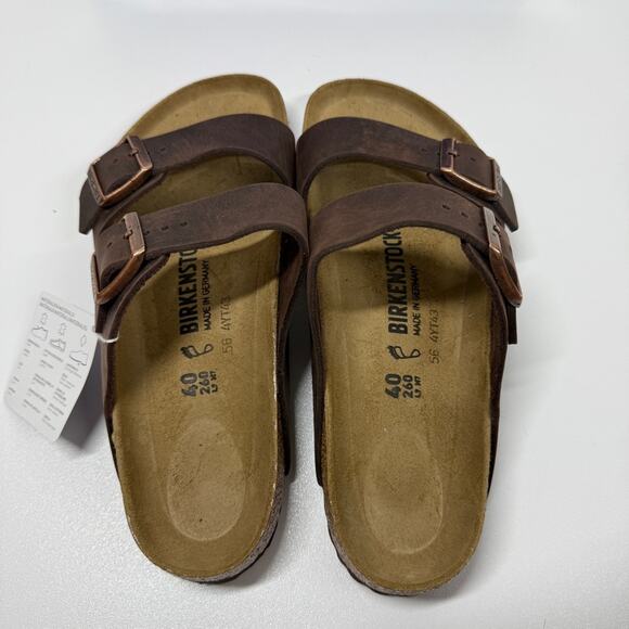 NIB • Birkenstock Arizona Oiled Leather Size:40 L9/M7 Normal Width - Picture 4 of 8
